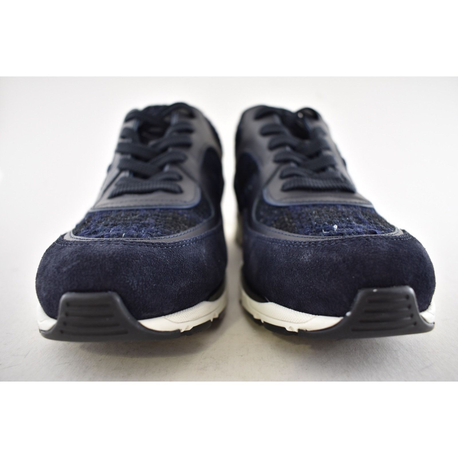 Chanel Chanel 24A Blue Black Tweed Suede CC Logo Trainer Sneaker 42 Size US 12 / IT 42 - 7 Thumbnail