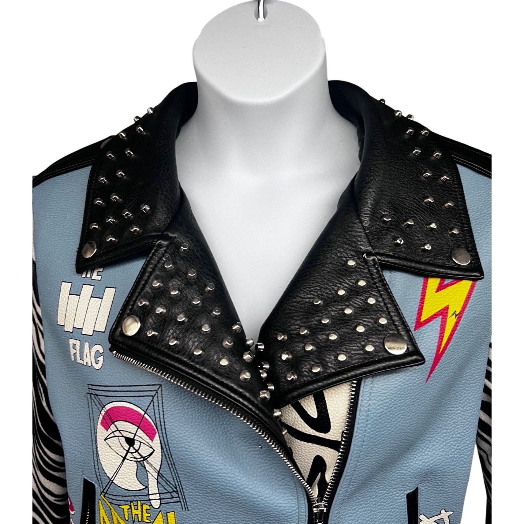 Azalea Wang Azalea Wang Band of Misfits Womens Designer Faux Leather Gra Size L / US 10 / IT 46 - 5 Thumbnail