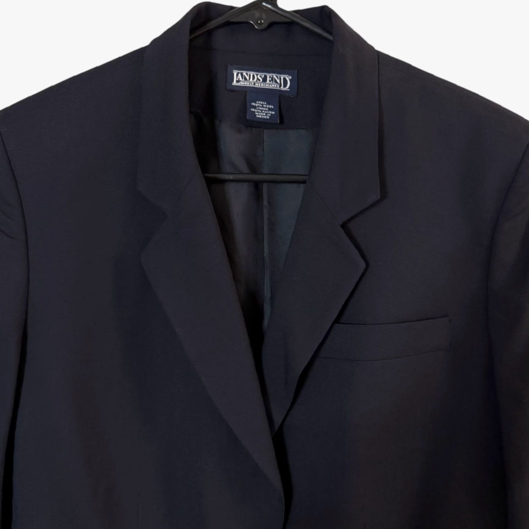 Lands' End VINTAGE Lands' End Blazer Jacket Women's 100% Wool Navy Blue Gold Button Single-Breasted Size 4R Adult Womens Size S / US 4 / IT 40 - 5 Thumbnail