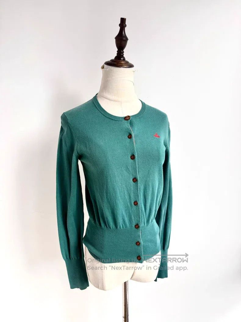 Vivienne Westwood Vivienne Westwood Blue Green Saturn Knitted Sweater Size M / US 6-8 / IT 42-44 - 2 Thumbnail