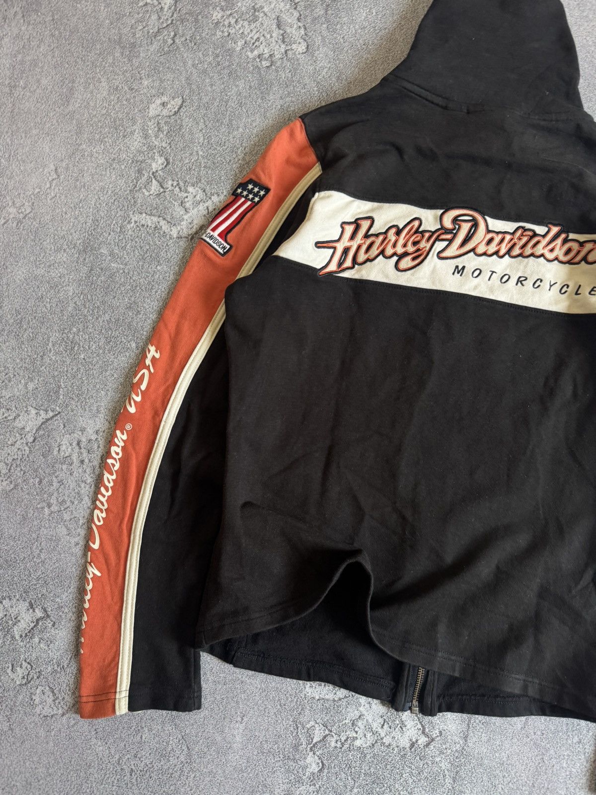 Harley Davidson Harley Davidson S zip turtleneck pullover sweater knit faded Size S / US 4 / IT 40 - 3 Thumbnail