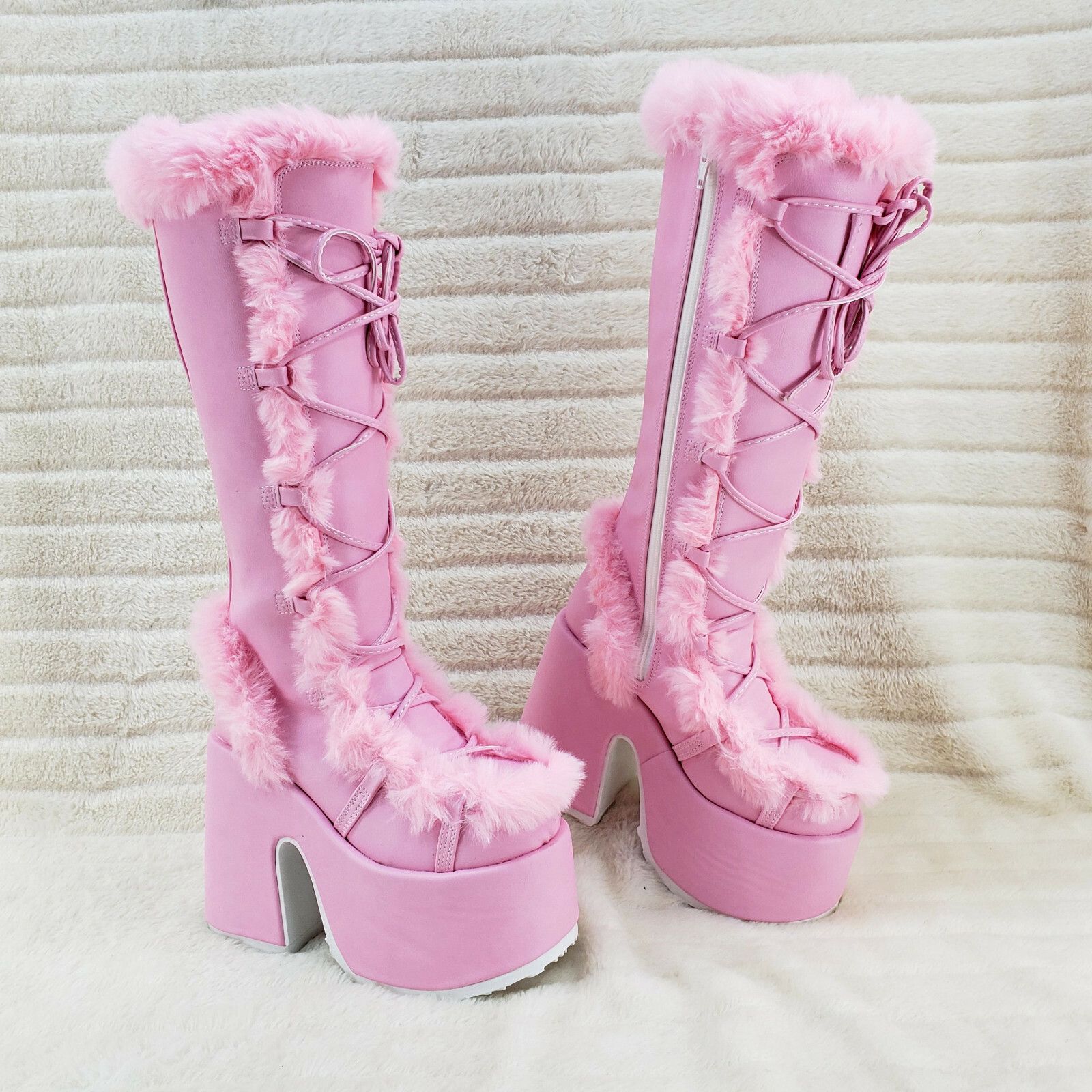 Other Camel 311 Stacked Baby Pink Stomper Platform Pastel Goth Pun Size US 6 / IT 36 - 1 Thumbnail