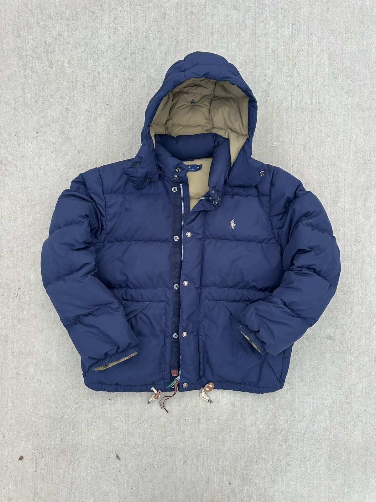 Polo Ralph Lauren × Vintage Polo Ralph Lauren New Men's Navy Elmwood Down Jacket Size m Size US M / EU 48-50 / 2 - 1 Thumbnail