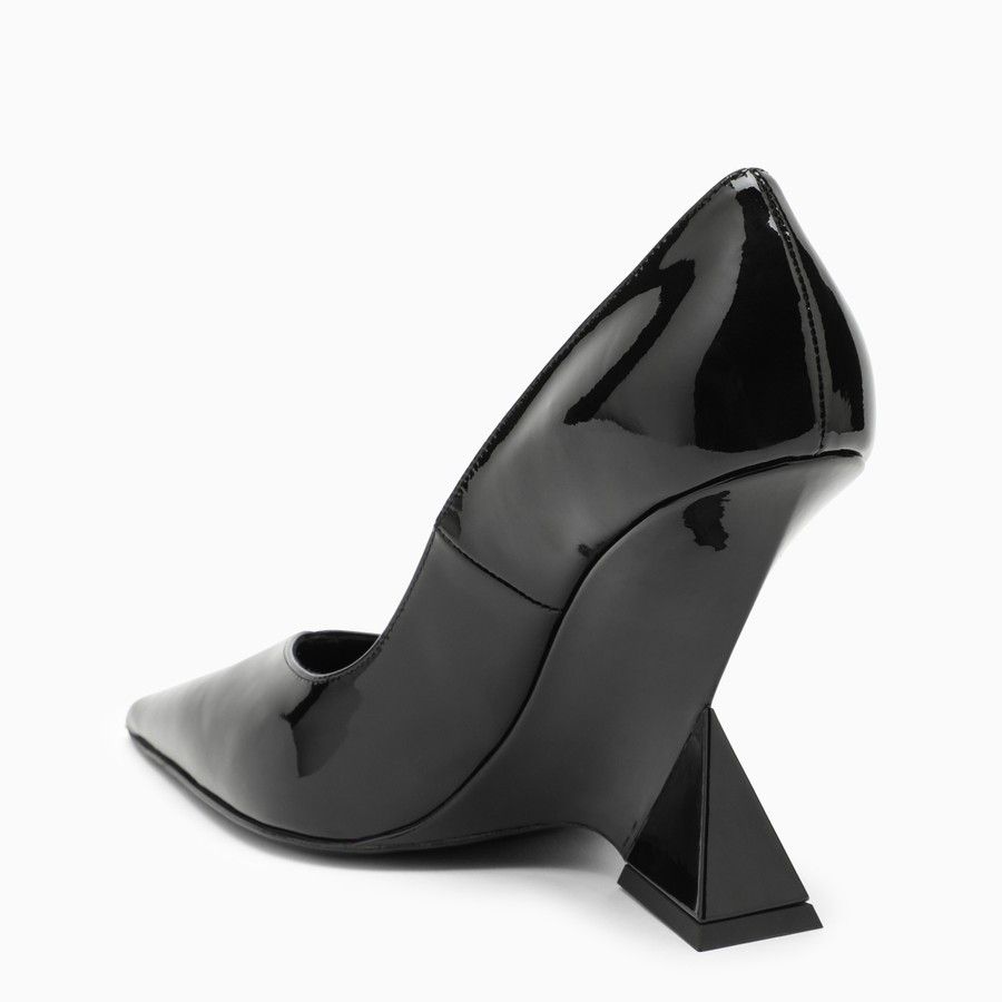 The Attico o1d2blof1024 Patent Decollete Leather in Black Size US 6.5 / IT 36.5 - 4 Thumbnail