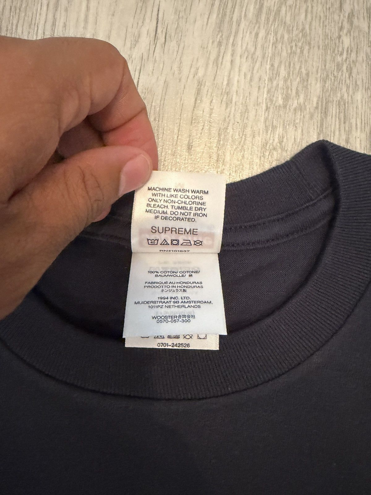 Supreme Supreme SS26 Origami Tee Navy - Size M Size US M / EU 48-50 / 2 - 5 Thumbnail