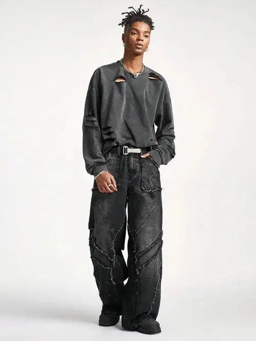 Jean Mikami x Gotoh Baggy patchwork cargo Opium Size US 32 / EU 48 - 8 Thumbnail