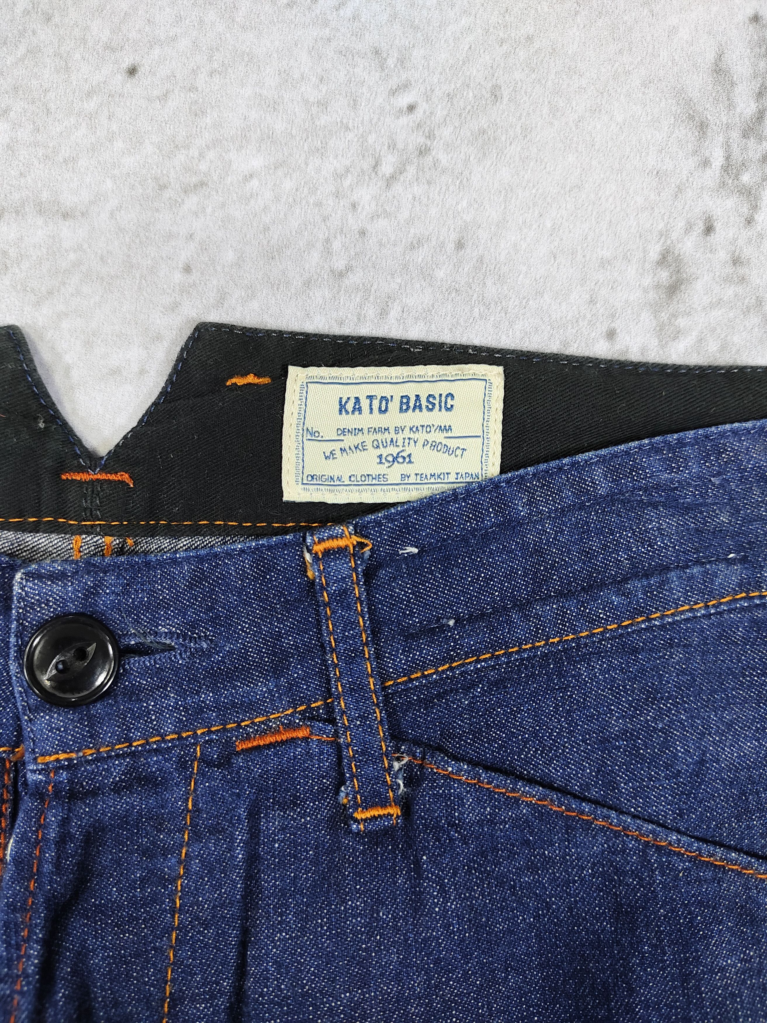 Hiroshi Kato 00s KATO’ BASIC- Asymmetric Pocket Engineered Denim Shorts Size US 29 - 9 Thumbnail