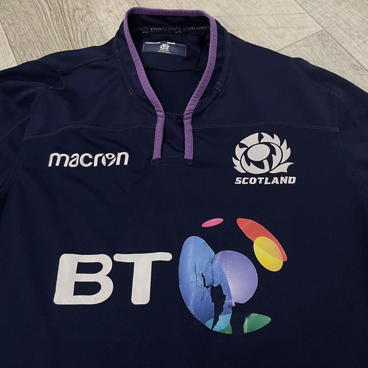 Vintage Scotland macron BT Rugby jersey tee shirt scottish Size US L / EU 52-54 / 3 - 2 Thumbnail