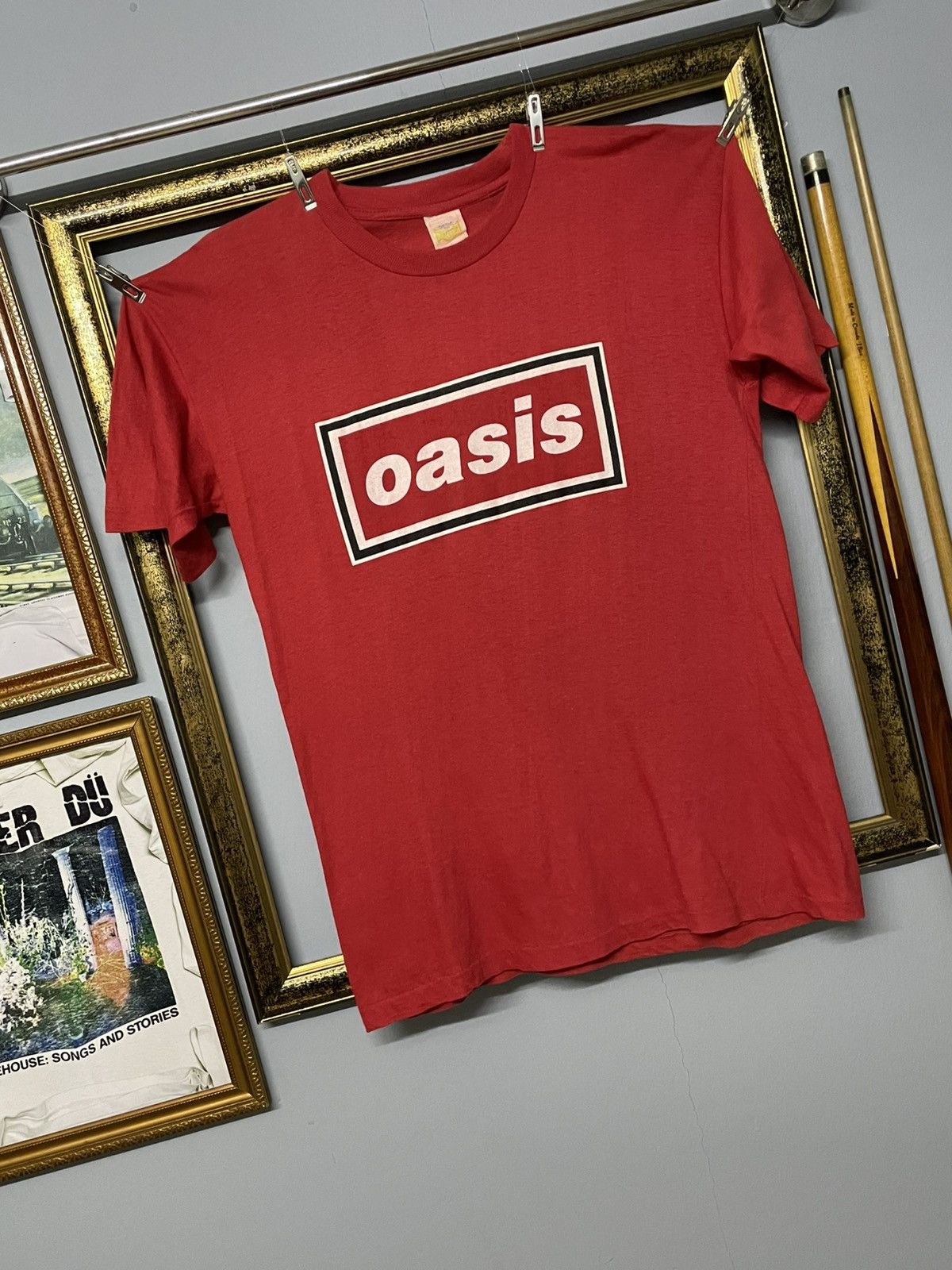 Vintage Vintage 90s Og Oasis Box Logo Top Song Single Stitch Tshirt Size US L / EU 52-54 / 3 - 2 Thumbnail