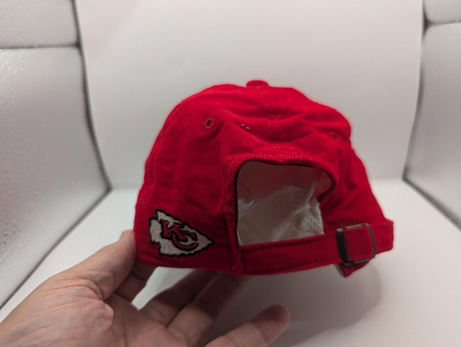 Designer NFL Kansas City Chiefs Embroidered Khaki nap Button Back Size ONE SIZE - 3 Thumbnail