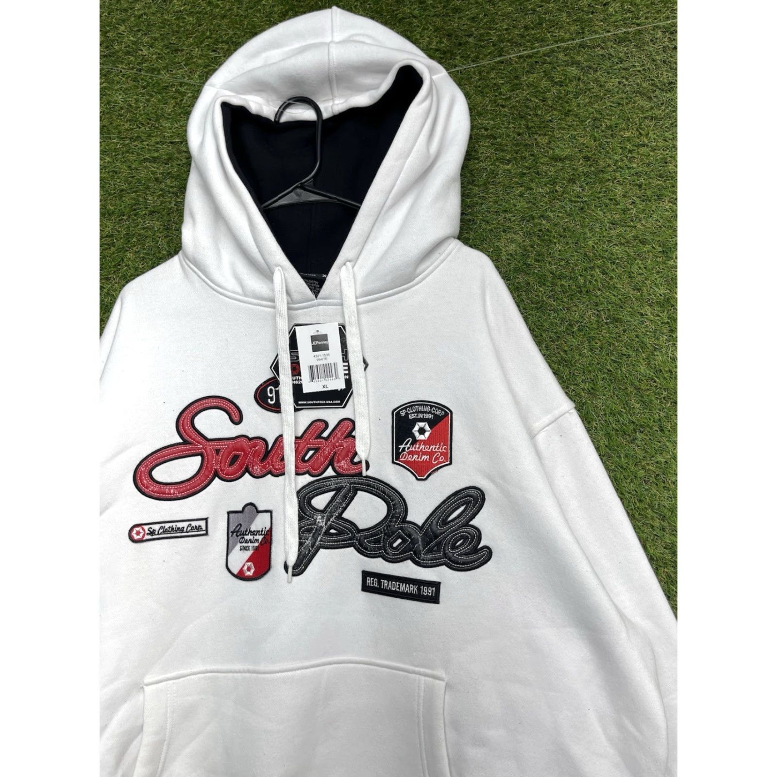 Southpole VINTAGE Southpole Hoodie Mens XL Hexagon Pullover Streetwear Hip Hop y2k Deadstock NWT Size US XL / EU 56 / 4 - 2 Thumbnail