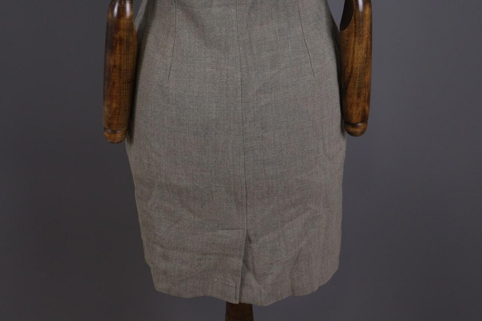 Guy Laroche Guy Laroche Gray Sleeveless Full Zip Bodycon Knee Dress 38 Size M / US 6-8 / IT 42-44 - 11 Thumbnail