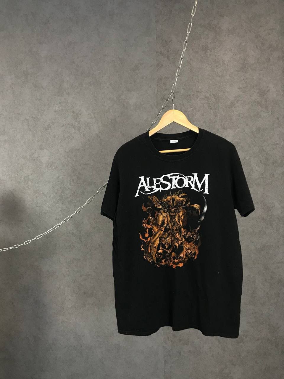 Band Tees Alestorm rock band overprinted tee Size US L / EU 52-54 / 3 - 1 Thumbnail