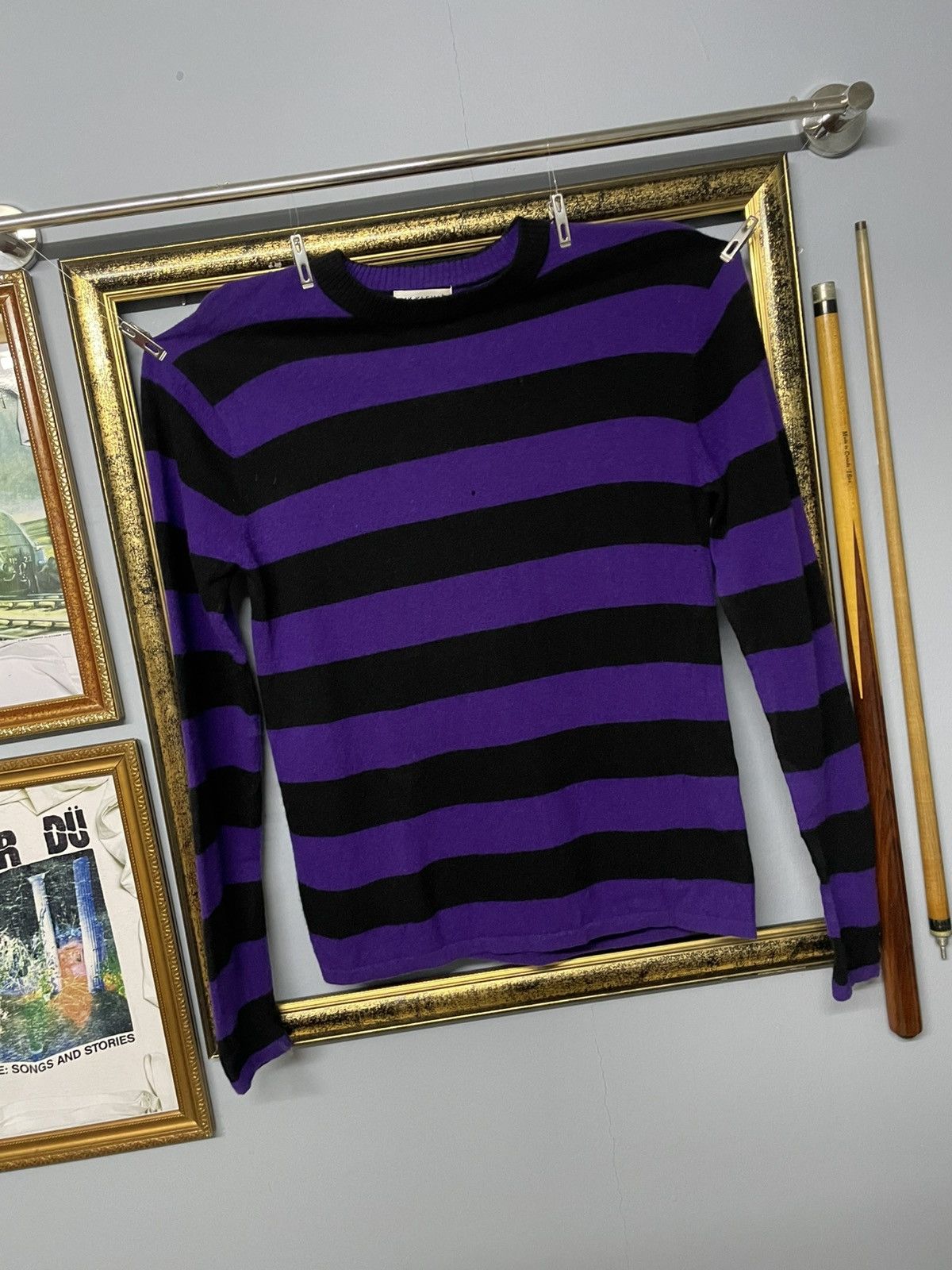 Japanese Brand Vintage 1990s Designer Michel Klein Distressed Longsleeve Size US S / EU 44-46 / 1 - 2 Thumbnail