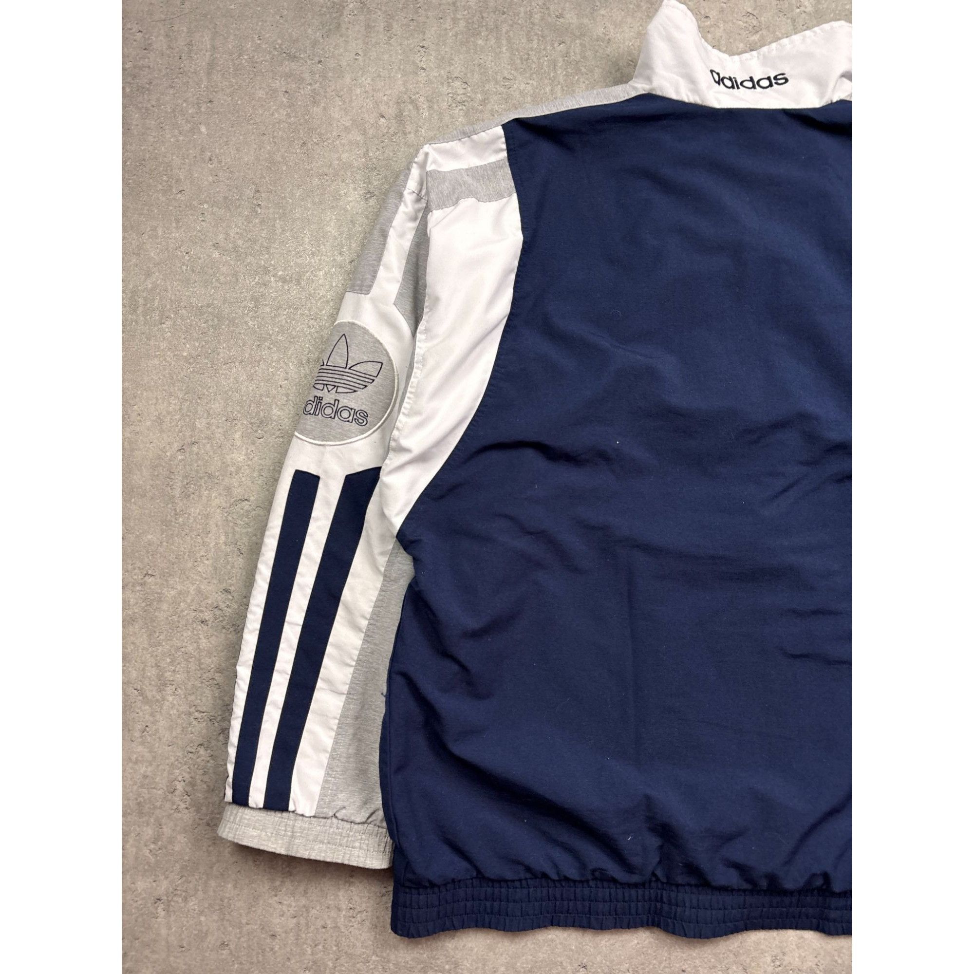 Adidas Adidas Originals Navy & White Full-Zip Track Jacket With Emb Size US XL / EU 56 / 4 - 7 Thumbnail