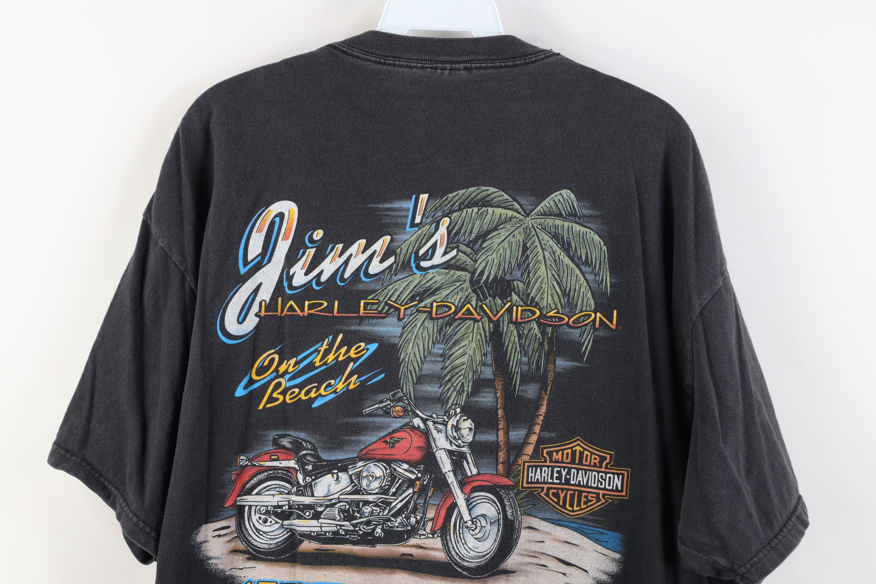 Harley Davidson Vintage 90s Y2K Harley Davidson Fire Flames Phoenix T-Shirt Size US XL / EU 56 / 4 - 13 Thumbnail