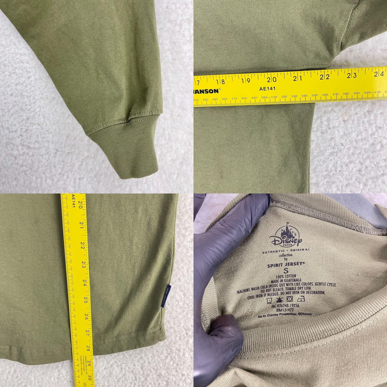 Disney Disney Spirit Jersey Shirt Womens Small Olive Green Pullover Long Sleeve Casual Size S / US 4 / IT 40 - 8 Thumbnail