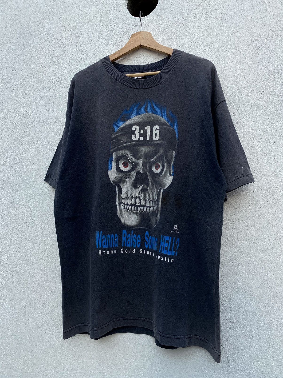 Vintage × WWE Vintage WWF Stone Cold Steve Austin Wanna Raise Some Hell? Size US XL / EU 56 / 4 - 2 Thumbnail