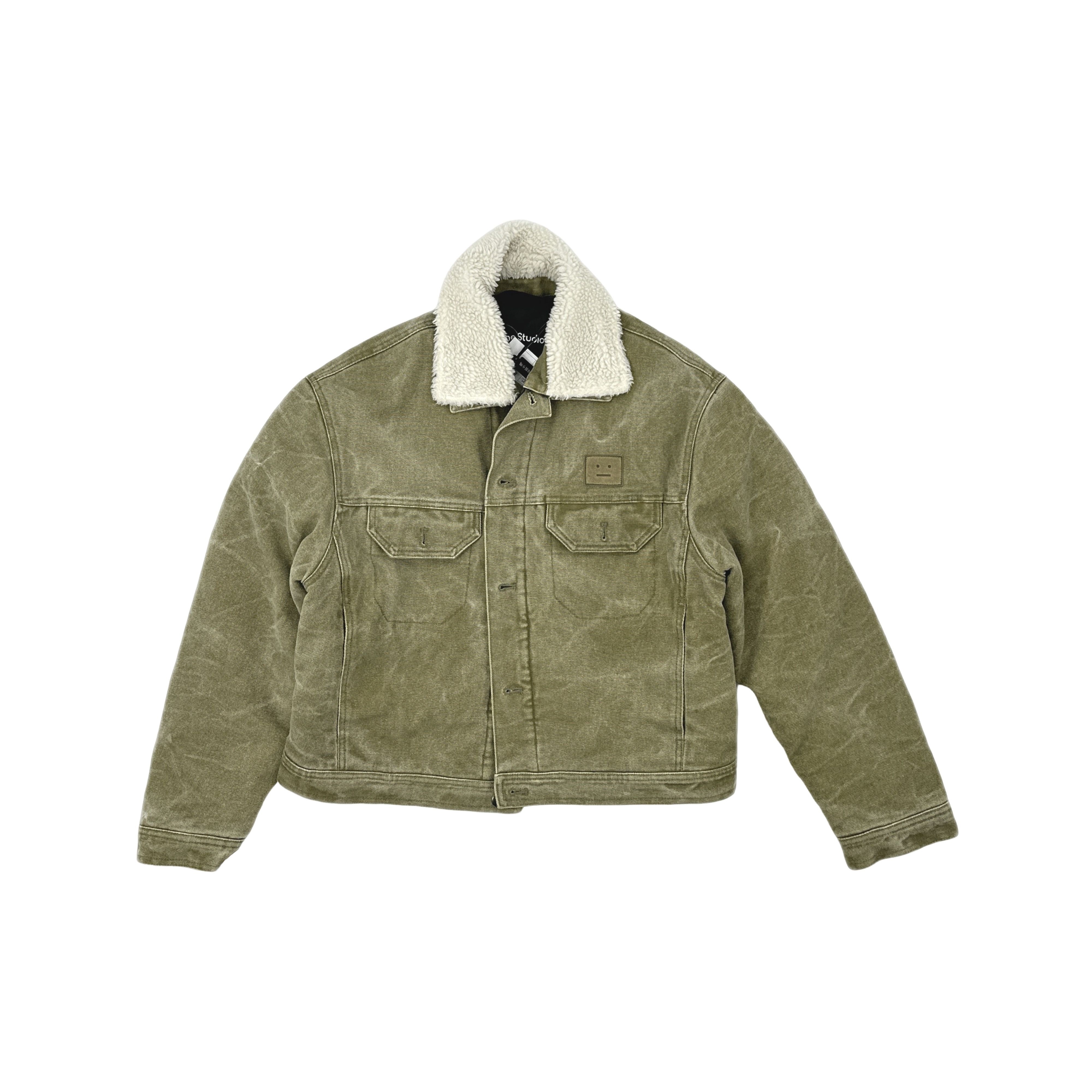 Acne Studios Acne Studios SS23 Face Patch Borg Collar Jacket XS Size XS / US 0-2 / IT 36-38 - 1 Thumbnail