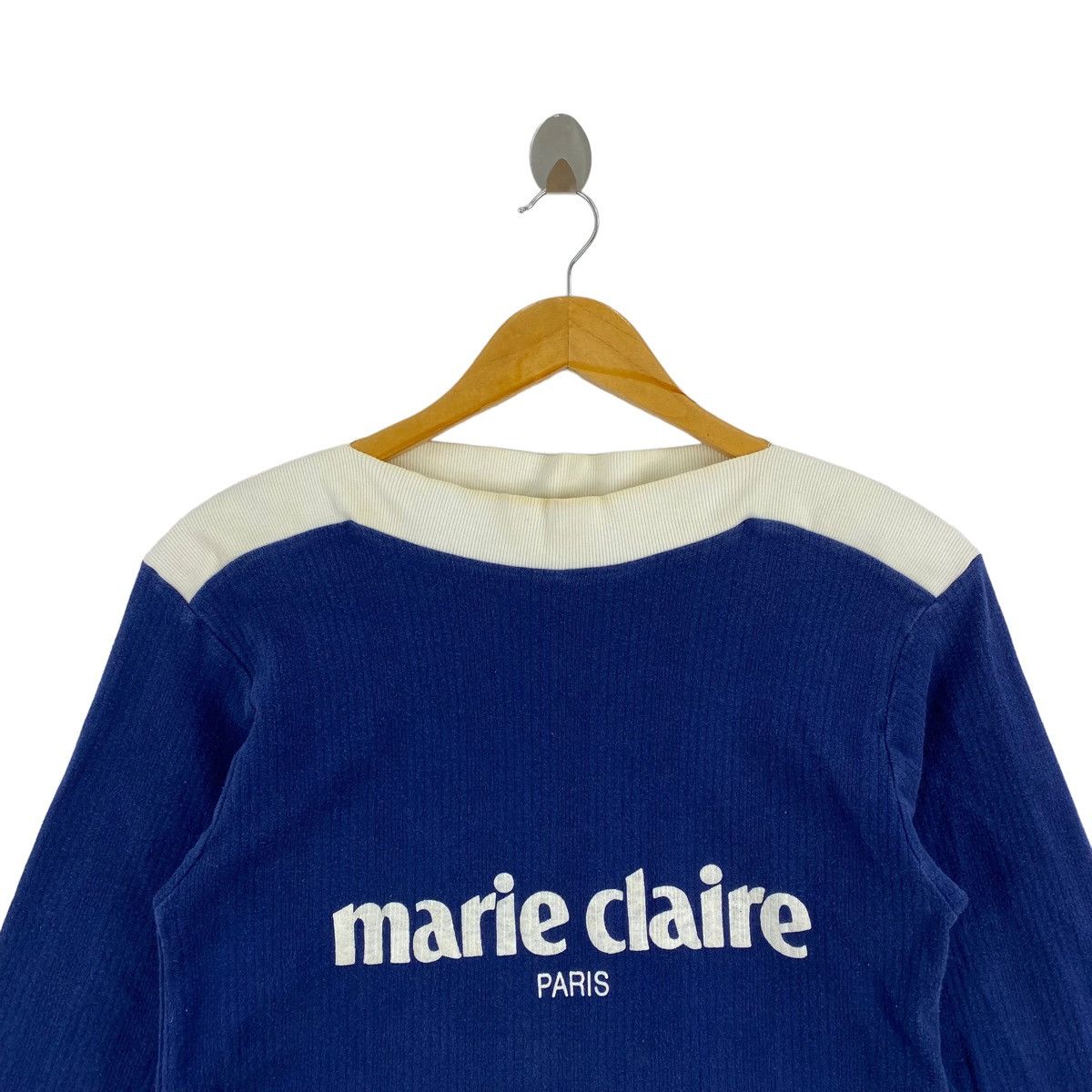 Other MARIE CLAIRE PARIS Brand Print Blue Long Sleeve Shirt Size XXS / US 00 / IT 34 - 2 Thumbnail