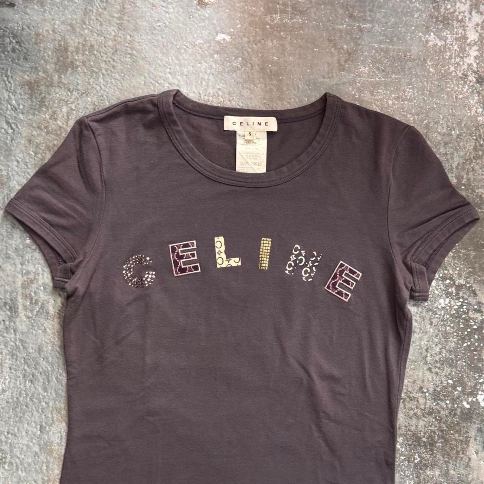 Celine Celine Light Purple Logo Baby Tee. Size Small Size S / US 4 / IT 40 - 3 Thumbnail