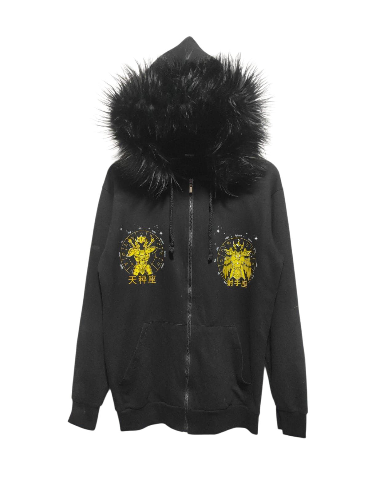 Japanese Brand Topboy black zipper fur hoodie ifsix LGB style Size US M / EU 48-50 / 2 - 1 Thumbnail