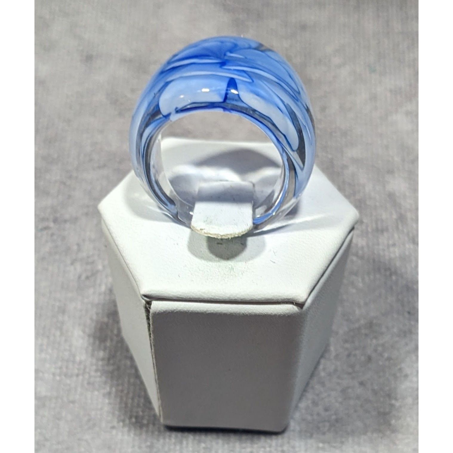 Other Blue Fairycore Lampwork Glass Ring Size 8 Size ONE SIZE - 10 Thumbnail