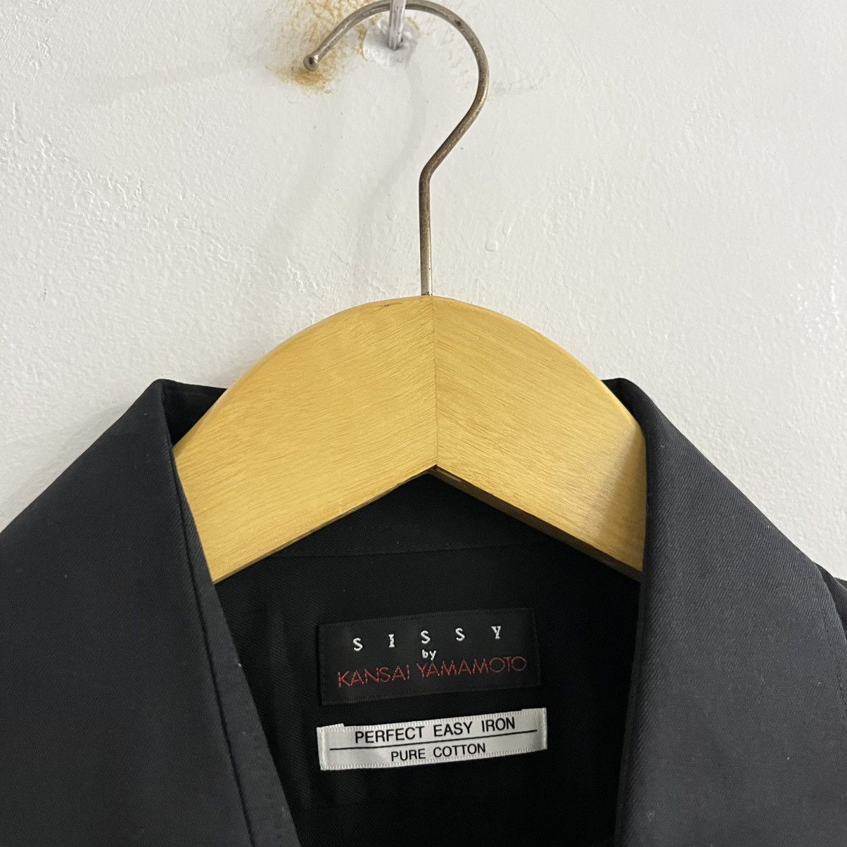 Japanese Brand Kansai Yamamoto Black Basic Button Up Easy Iron Size US M / EU 48-50 / 2 - 3 Thumbnail