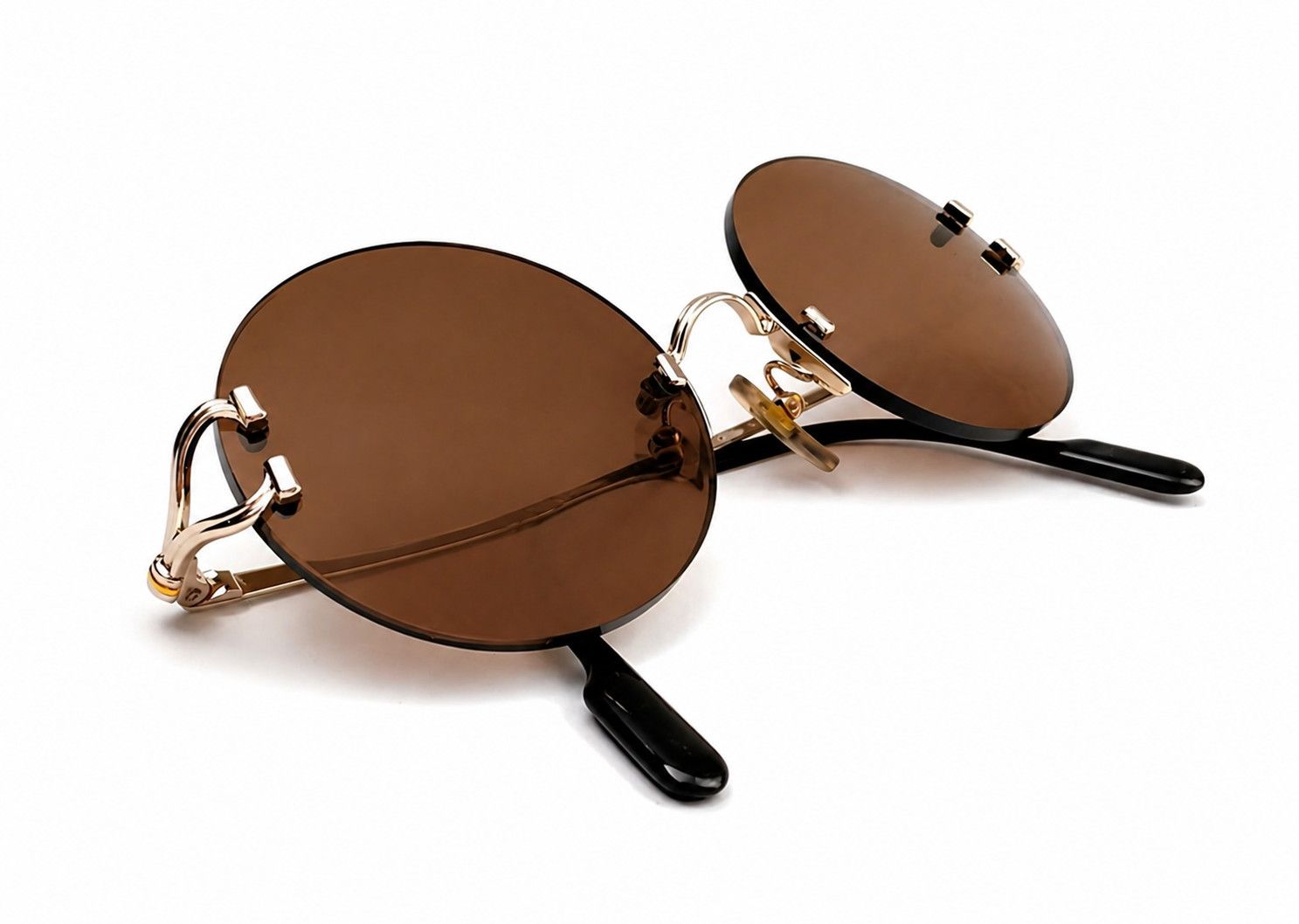 Cartier Vintage Cartier C-Decor Gold Sunglasses Size ONE SIZE - 7 Thumbnail