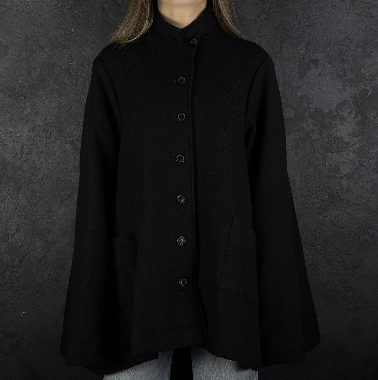 Rundholz RUNDHOLZ Avant-Garde Black Wool Jacket Oversized Size M / US 6-8 / IT 42-44 - 3 Thumbnail