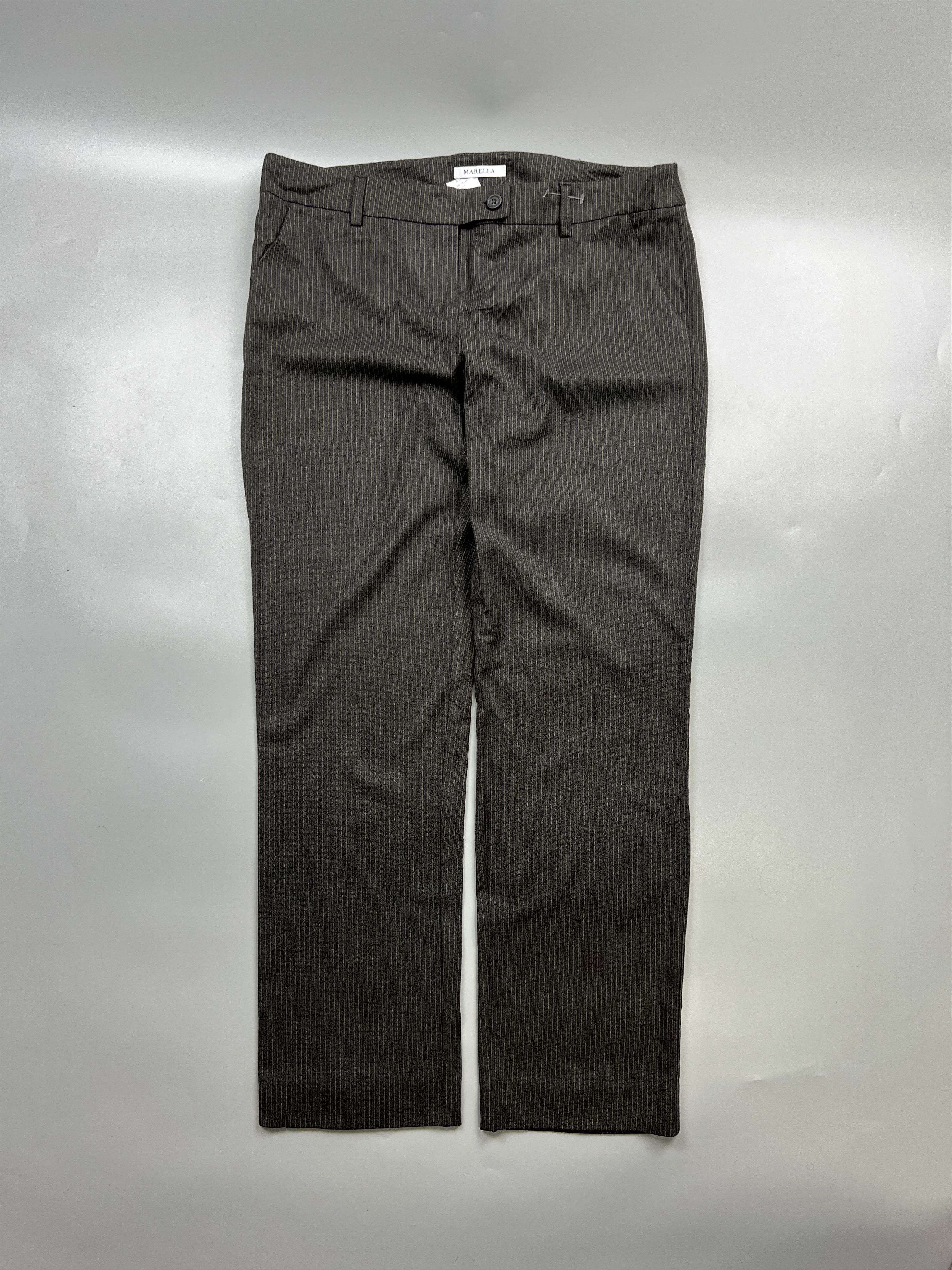 Marella Marella Striped Formal Trousers (Y0856) Size 34" / US 12 / IT 48 - 1 Thumbnail