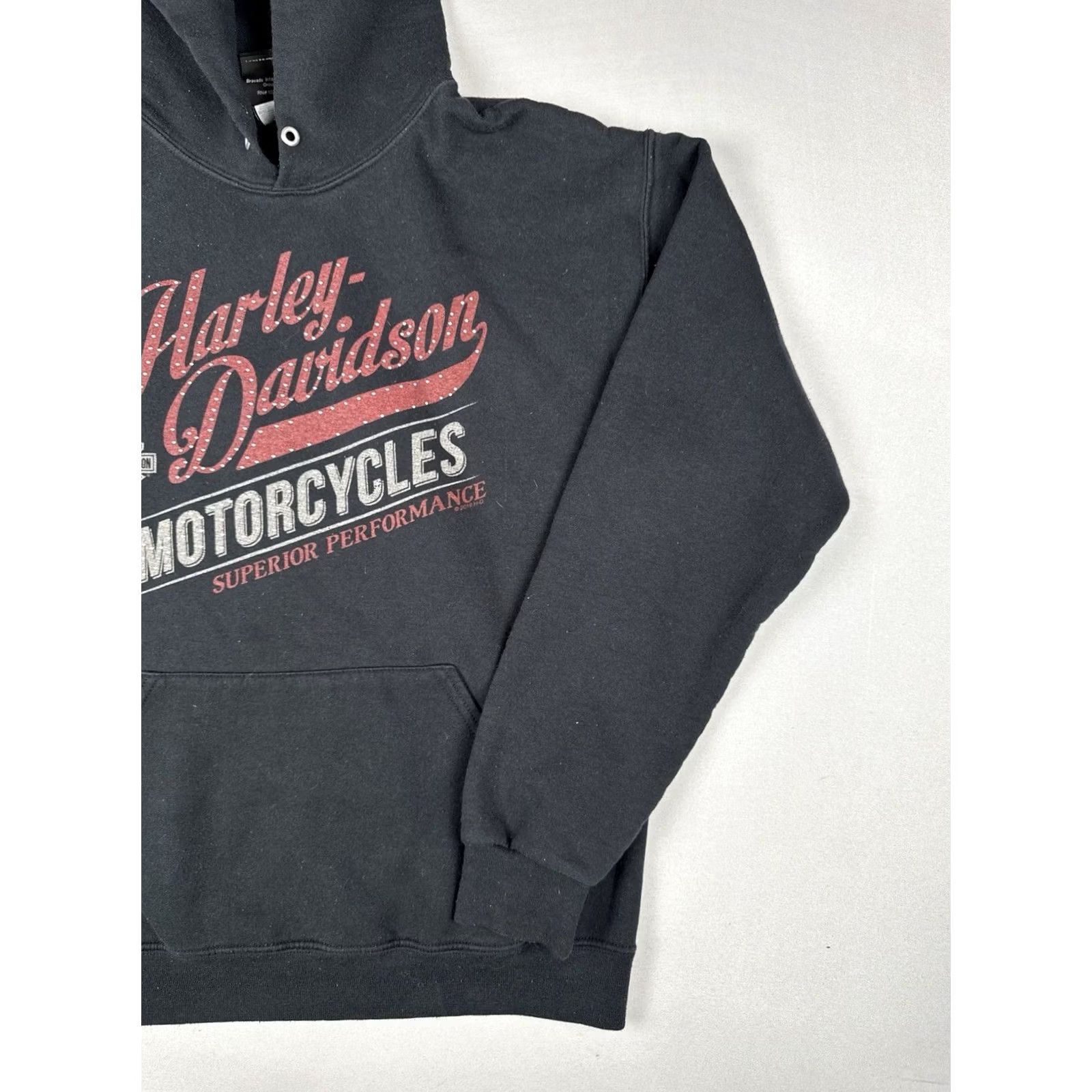 Harley Davidson VINTAGE Harley-Davidson Hoodie Eagle Biker Pullover Mens M Black Size US M / EU 48-50 / 2 - 3 Thumbnail