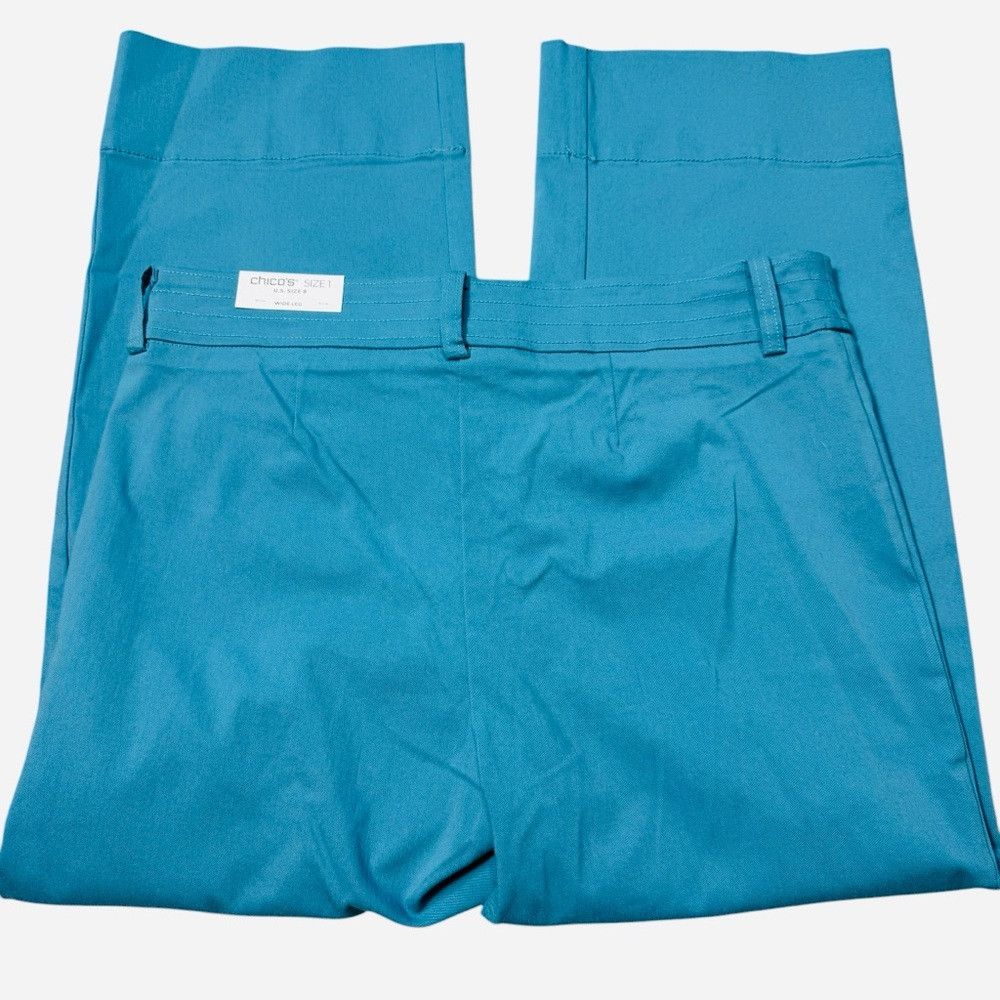 Chicos NWT New Chico's Trapunto Wide Leg Cropped Pants Size 1 US M Size 32" / US 10 / IT 46 - 4 Thumbnail