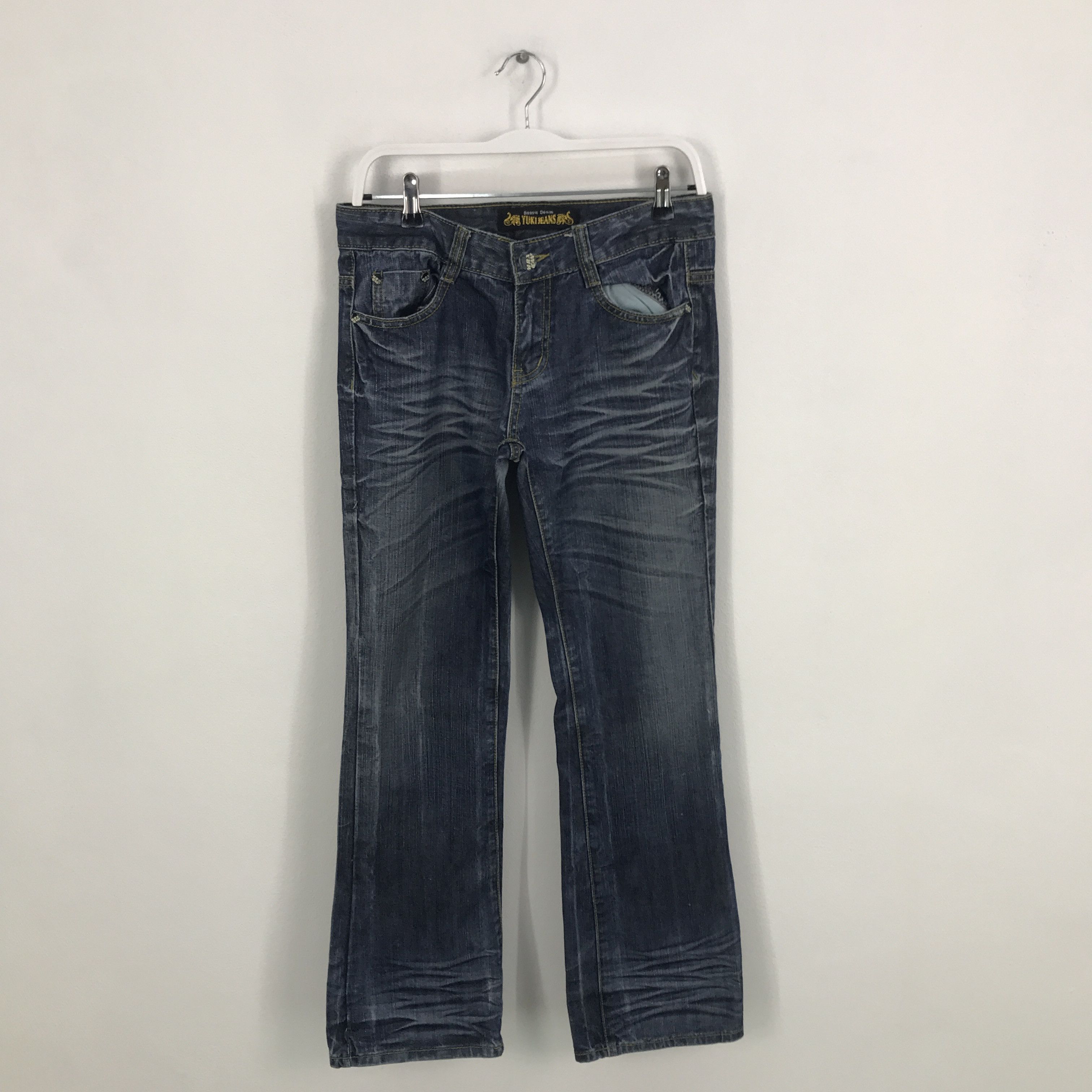 Japanese Brand Rare Flare Japan style yuki Bootcut denim jeans pants Size US 29 - 1 Thumbnail