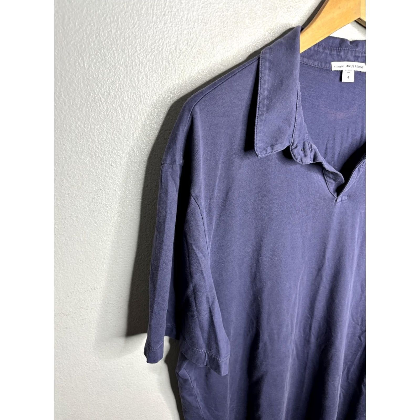 James Perse VINTAGE James Perse Polo Shirt Mens XL Blue Short Sleeve Made USA Size US XL / EU 56 / 4 - 2 Thumbnail