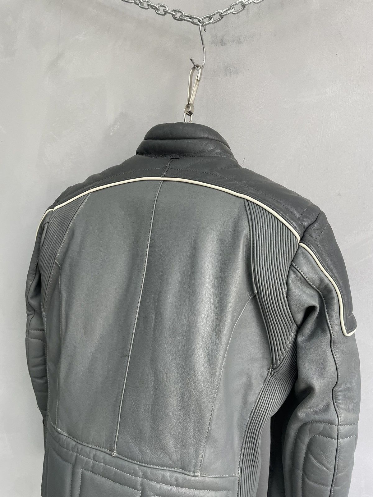 Genuine Leather Leather racing moto y2k marlboro style jacket Size US L / EU 52-54 / 3 - 11 Thumbnail