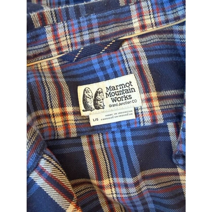 Other Marmot Mountain Works Blue Check Plaid Flannel -Lg Size US L / EU 52-54 / 3 - 3 Thumbnail