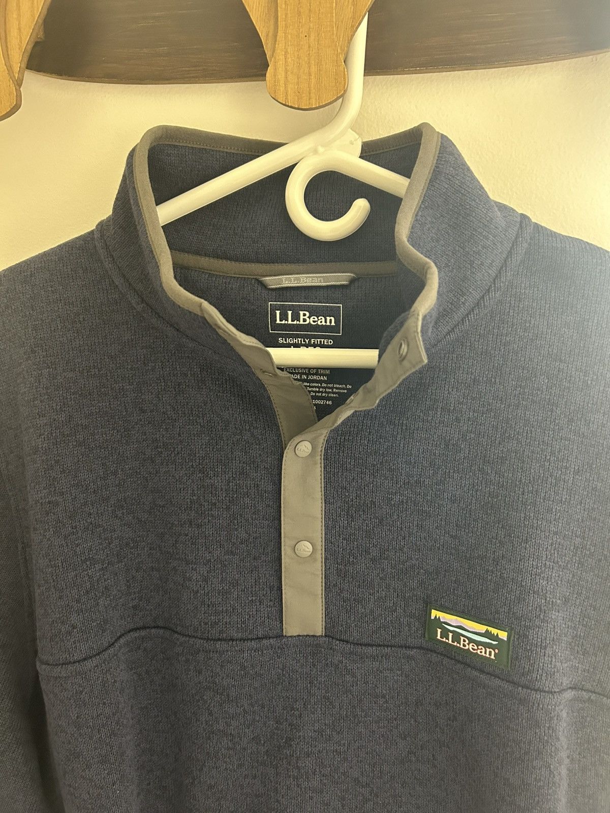 L.L. Bean L.L. Bean Men’s Fleece Pullover Sweater Dark Blue Size US L / EU 52-54 / 3 - 4 Thumbnail