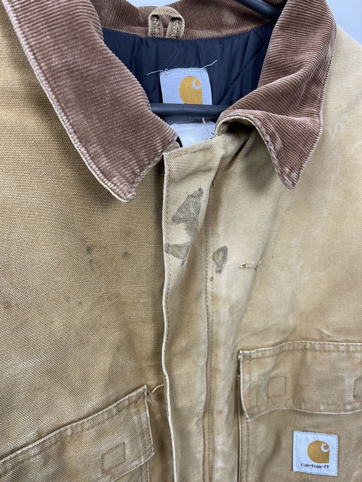 Carhartt × Carhartt Wip Carhartt Sherpa Lined Jacket Size XXL Vintage 90s Brown Size US XXL / EU 58 / 5 - 3 Thumbnail