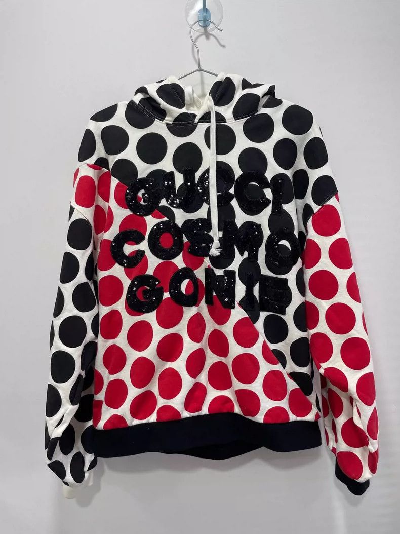 Gucci Gucci Contrast color dot pull-up hooded sweatshirt 2504-Nex Size US XS / EU 42 / 0 - 1 Thumbnail