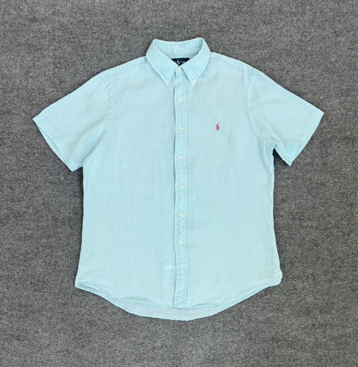 Ralph Lauren Polo Ralph Lauren Linen Shirt Short Sleeve Blue L Size US L / EU 52-54 / 3 - 1 Thumbnail