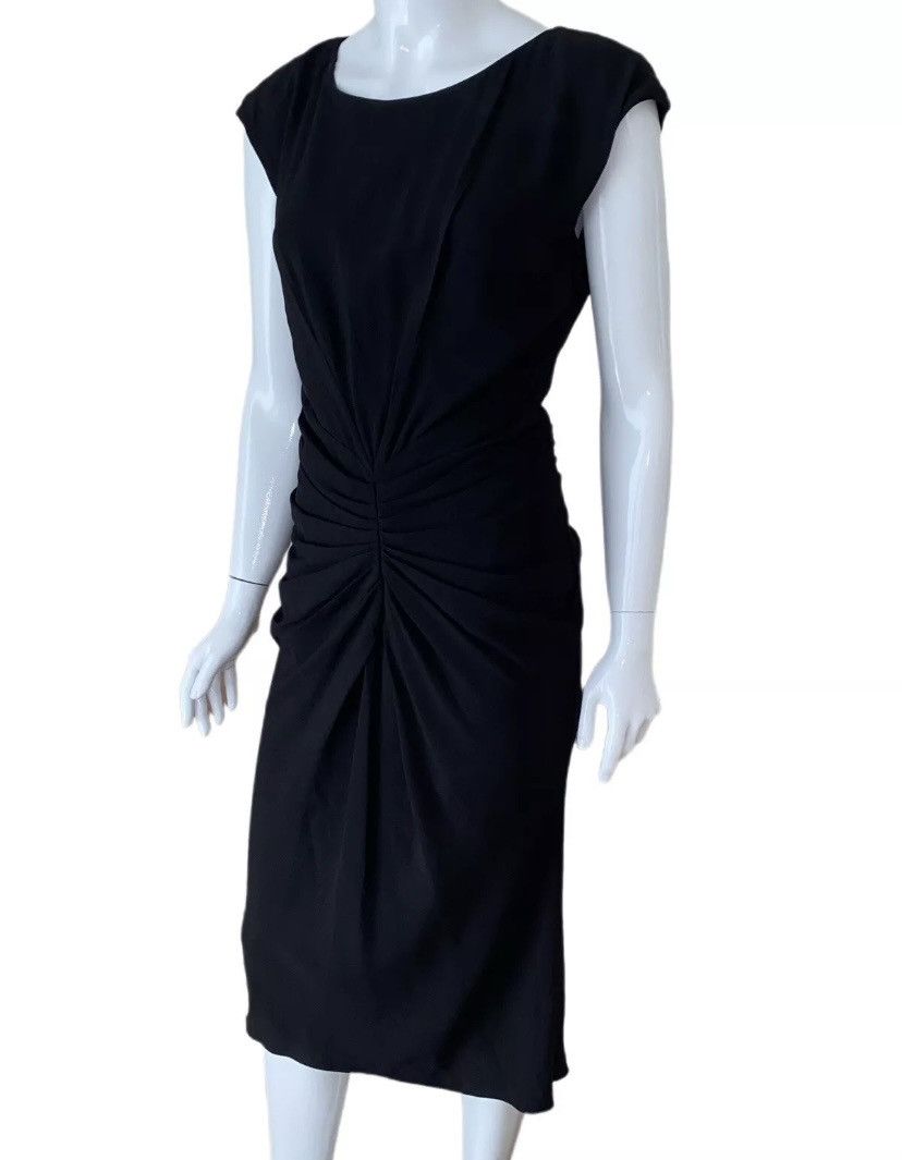 Dior 2008 CHRISTIAN DIOR DRAPED DRESS BLACK SIZE 44 US 8 Size M / US 6-8 / IT 42-44 - 2 Thumbnail