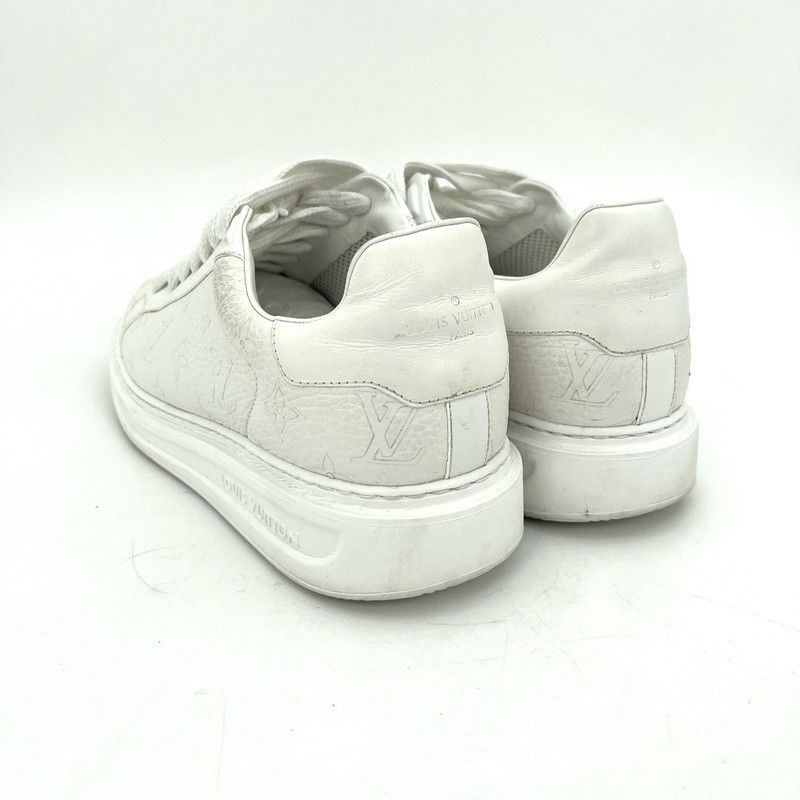 Louis Vuitton Louis Vuitton White Low-Top Leather Sneakers - Size US 9 / EU 42 - 6 Thumbnail