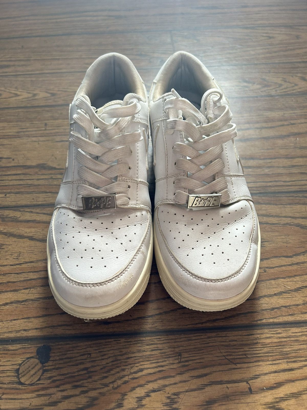 Bape Bape White/White Bapestas 9 Size US 9 / EU 42 - 5 Thumbnail