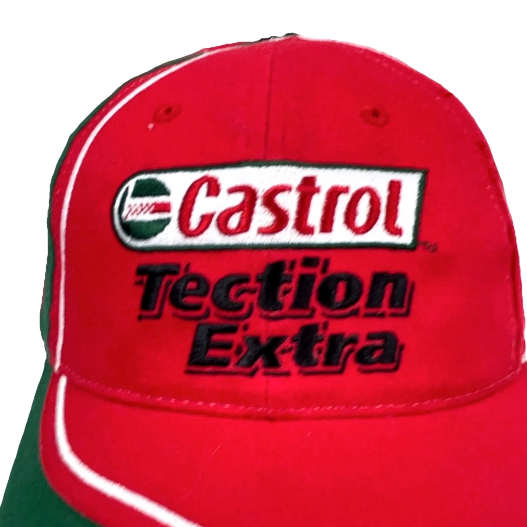 Vintage Castrol Hat Cap Strap Back Red Green Dad Baseball Racing Tection Extra VTG Size ONE SIZE - 4 Thumbnail