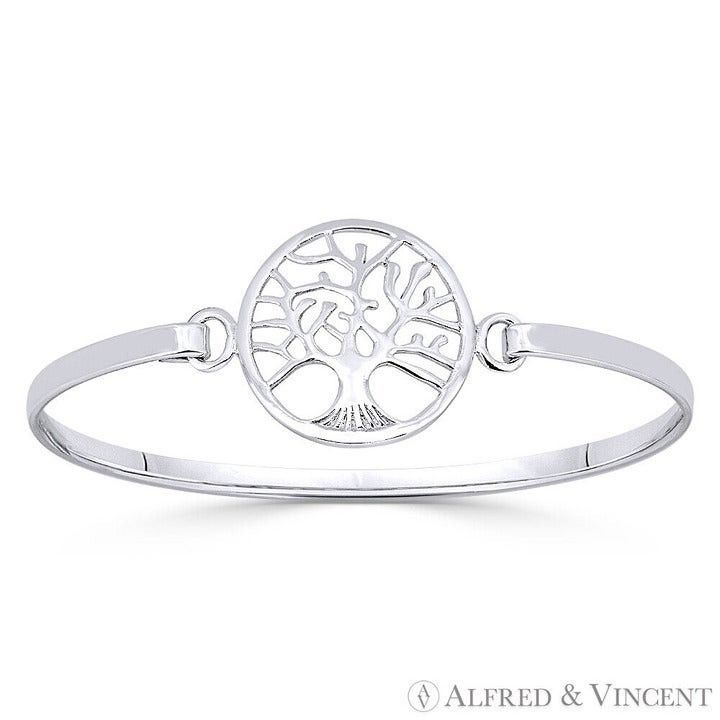 Other Tree-of-Life 22mm Cuff Bangle in .925 Sterling Silver Size ONE SIZE - 1 Preview