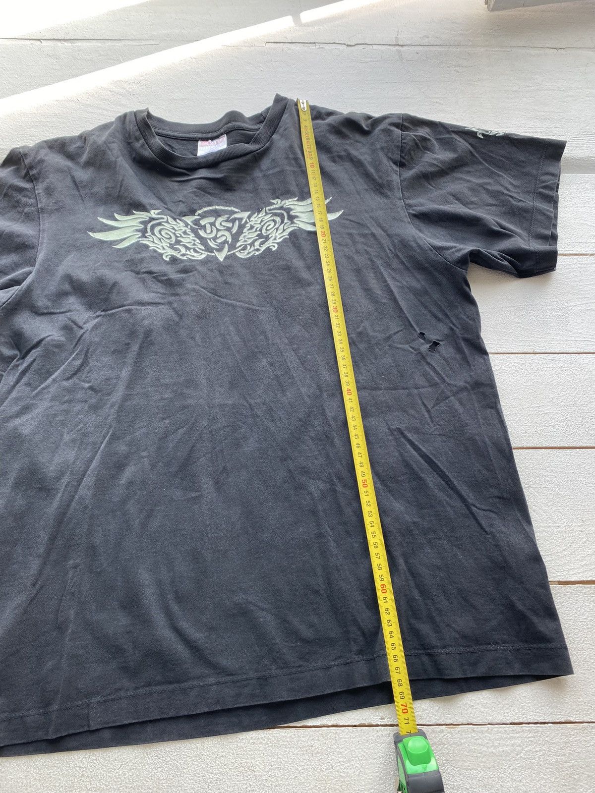 Japanese Brand × Vintage 90s🔥VNTG TATTOO TRIBAL JAPANESE ART GOTHIC OPIUM TEE PUNK Size US L / EU 52-54 / 3 - 7 Thumbnail