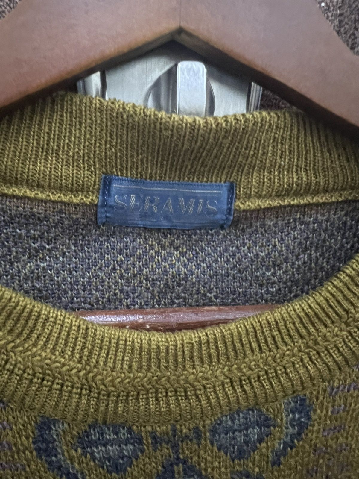 Japanese Brand SERAMIS Vintage AztecNordic Aran Isles Tribal Knit Sweater Size US L / EU 52-54 / 3 - 8 Thumbnail
