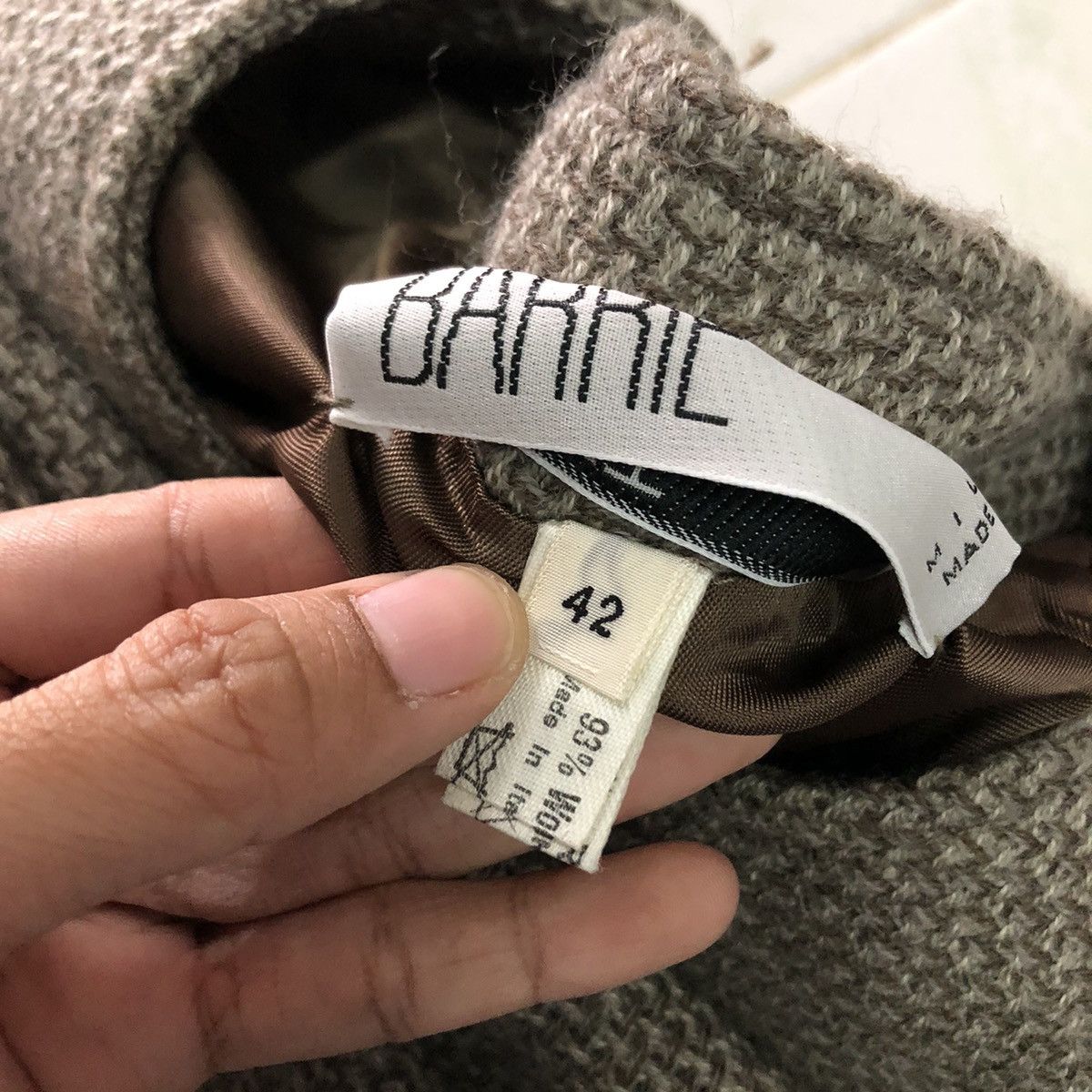 Japanese Brand 📌Vintage Wool Jacket Scott Barrie Made in Italy Size US M / EU 48-50 / 2 - 21 Thumbnail