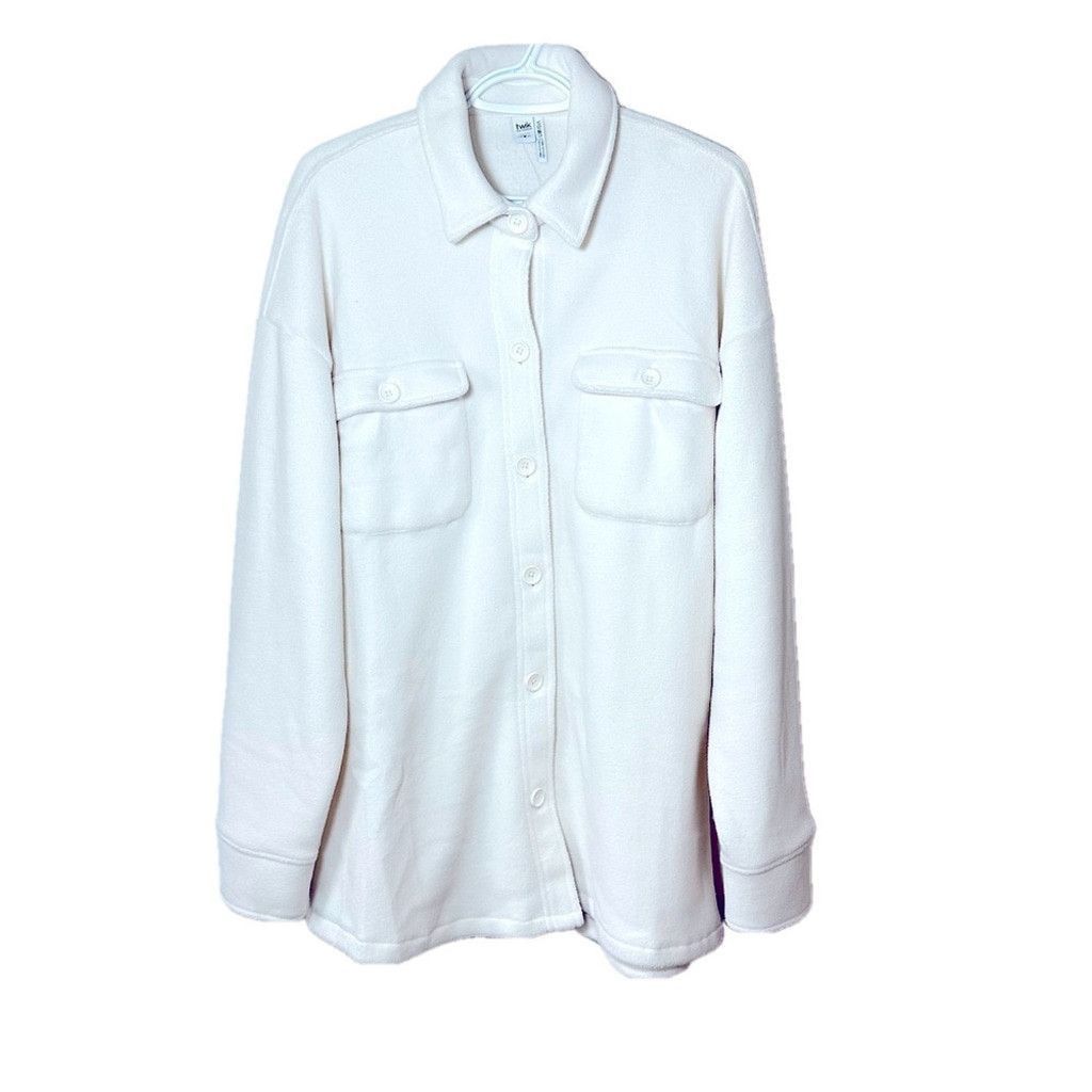 Simons Simons Twik Cream Fleece Shacket Jacket Size XL NWT Size XL / US 12-14 / IT 48-50 - 1 Thumbnail